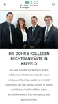 Mobile Screenshot of kanzlei-dr-dohr.de